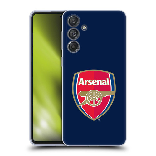 Arsenal FC Crest 2 Full Colour Blue Soft Gel Case for Samsung Galaxy M55 5G
