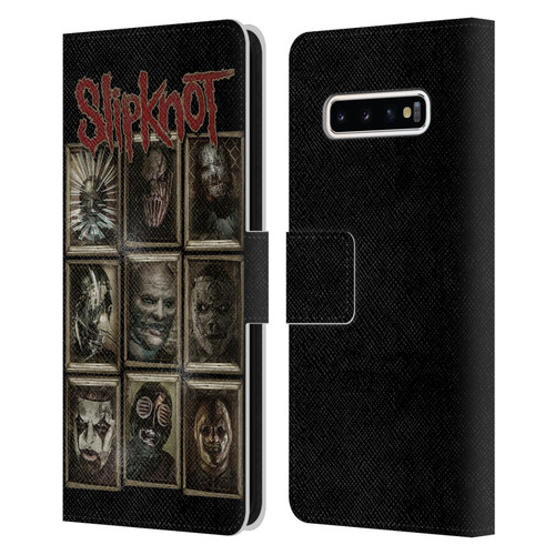 Slipknot Key Art Covered Faces Leather Book Wallet Case Cover For Samsung Galaxy S10+ / S10 Plus