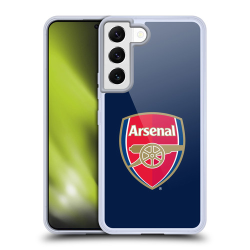 Arsenal FC Crest 2 Full Colour Blue Soft Gel Case for Samsung Galaxy S22 5G
