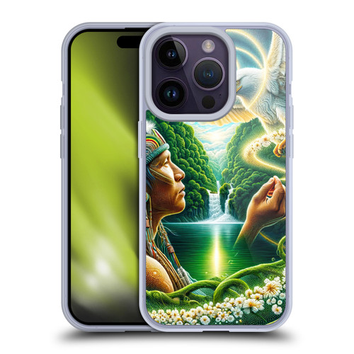 Shambhala Light Visionary Art Ethereal Graphics Daisy Soft Gel Case for Apple iPhone 14 Pro