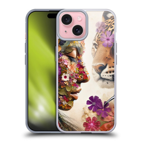 Shambhala Light Visionary Art Ethereal Graphics Flora & Fauna Soft Gel Case for Apple iPhone 15