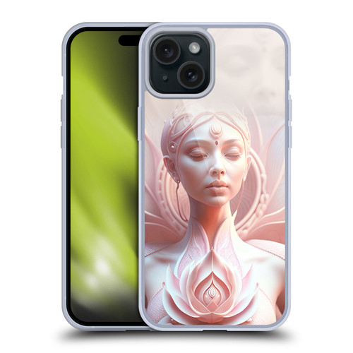 Shambhala Light Visionary Art Ethereal Graphics At Peace Soft Gel Case for Apple iPhone 15 Plus