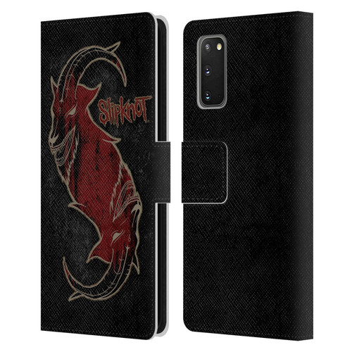 Slipknot Key Art Red Goat Leather Book Wallet Case Cover For Samsung Galaxy S20 / S20 5G