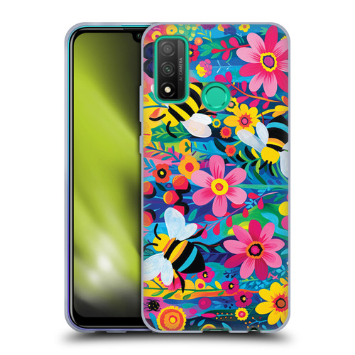 Michael David Ward Humor & Botanicals Bees and Flowers Soft Gel Case for Huawei P Smart (2020)