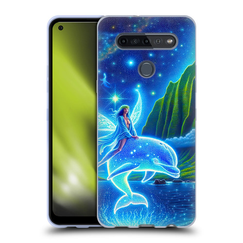 Shambhala Light Visionary Art Ethereal Graphics Dolphins In Dreams Soft Gel Case for LG K51S