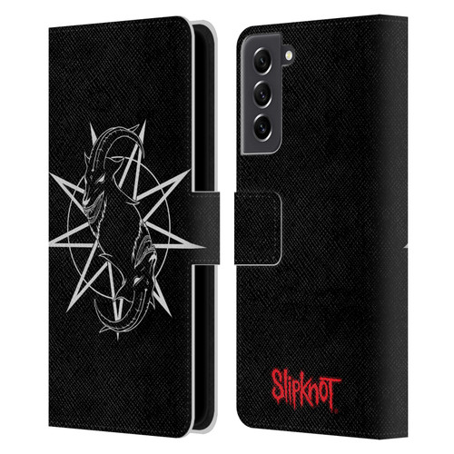 Slipknot Key Art Goat Logo Leather Book Wallet Case Cover For Samsung Galaxy S21 FE 5G