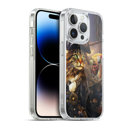 Michael David Ward Humor & Botanicals Captain Cat Soft Gel Case for Apple iPhone 13 Pro & MagSafe