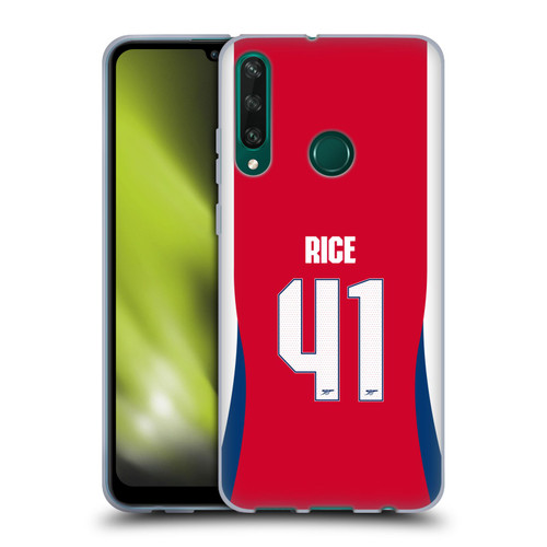 Arsenal FC 2024/25 Players Home Kit Declan Rice Soft Gel Case for Huawei Y6p