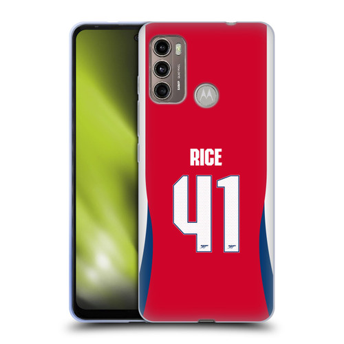 Arsenal FC 2024/25 Players Home Kit Declan Rice Soft Gel Case for Motorola Moto G60 / Moto G40 Fusion