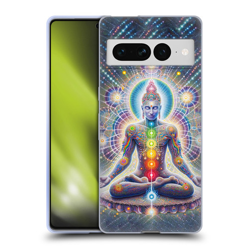 Shambhala Light Visionary Art Ethereal Graphics Chakras Soft Gel Case for Google Pixel 7 Pro