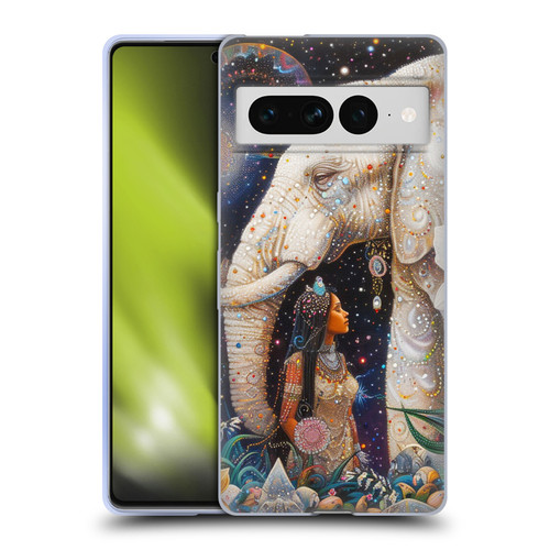 Shambhala Light Visionary Art Ethereal Graphics Gentle Giant Soft Gel Case for Google Pixel 7 Pro