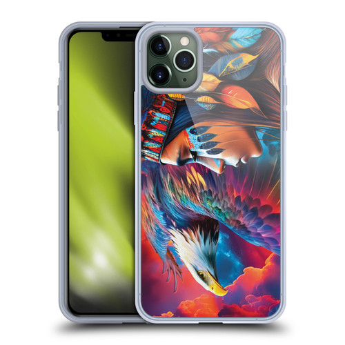 Michael David Ward Psychedelic Art Eagle Soft Gel Case for Apple iPhone 11 Pro Max