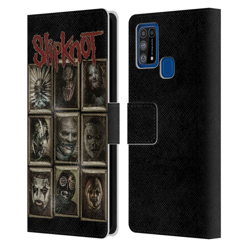 Slipknot Key Art Covered Faces Leather Book Wallet Case Cover For Samsung Galaxy M31 (2020)