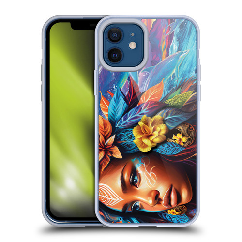 Michael David Ward Psychedelic Art Ocean Spirit Soft Gel Case for Apple iPhone 12 / iPhone 12 Pro