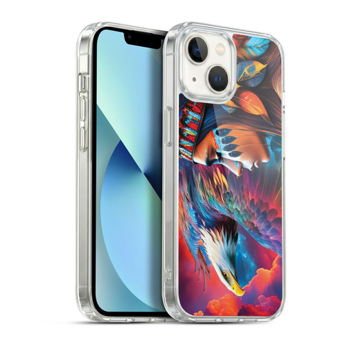 Michael David Ward Psychedelic Art Eagle Soft Gel Case for Apple iPhone 13