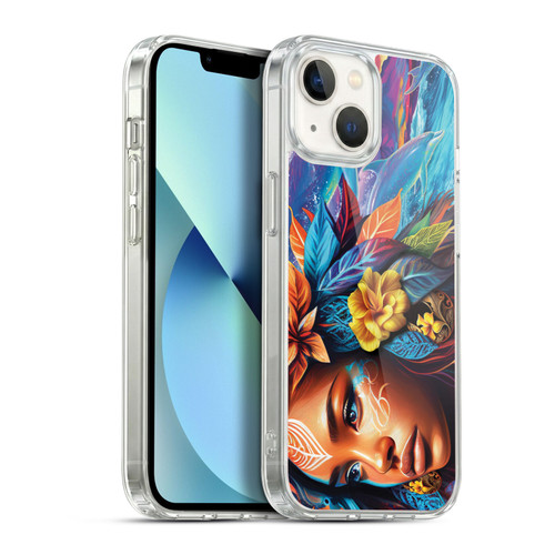 Michael David Ward Psychedelic Art Ocean Spirit Soft Gel Case for Apple iPhone 13