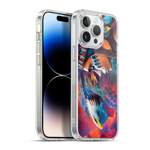 Michael David Ward Psychedelic Art Eagle Soft Gel Case for Apple iPhone 13 Pro Max & MagSafe