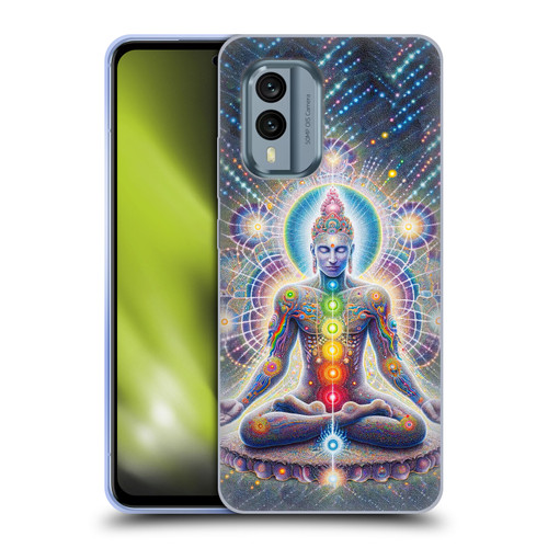 Shambhala Light Visionary Art Ethereal Graphics Chakras Soft Gel Case for Nokia X30