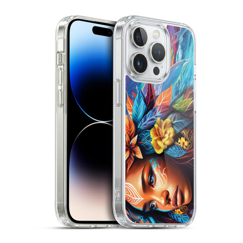 Michael David Ward Psychedelic Art Ocean Spirit Soft Gel Case for Apple iPhone 14 Pro & MagSafe