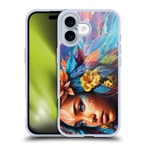 Michael David Ward Psychedelic Art Ocean Spirit Soft Gel Case for Apple iPhone 16
