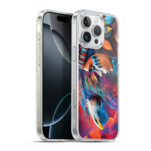 Michael David Ward Psychedelic Art Eagle Soft Gel Case for Apple iPhone 16 Pro Max & MagSafe