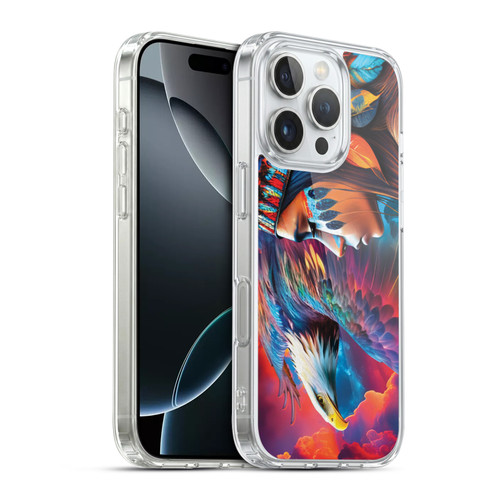Michael David Ward Psychedelic Art Eagle Soft Gel Case for Apple iPhone 16 Pro & MagSafe