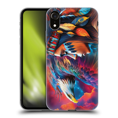 Michael David Ward Psychedelic Art Eagle Soft Gel Case for Apple iPhone XR