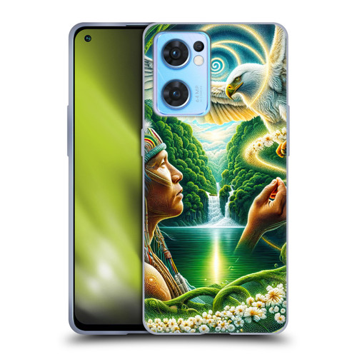 Shambhala Light Visionary Art Ethereal Graphics Daisy Soft Gel Case for OPPO Reno7 5G / Find X5 Lite