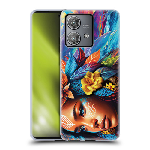 Michael David Ward Psychedelic Art Ocean Spirit Soft Gel Case for Motorola Edge 40 Neo 5G