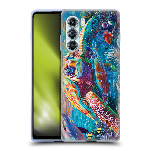 Michael David Ward Psychedelic Art Turtle Magic Soft Gel Case for Motorola Edge S30 / Moto G200 5G