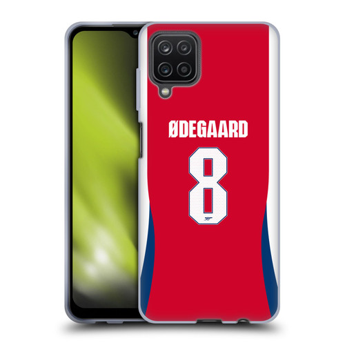 Arsenal FC 2024/25 Players Home Kit Martin Ødegaard Soft Gel Case for Samsung Galaxy A12 (2020)