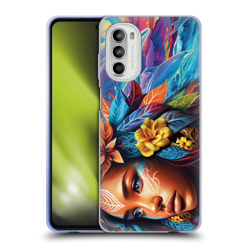 Michael David Ward Psychedelic Art Ocean Spirit Soft Gel Case for Motorola Moto G52