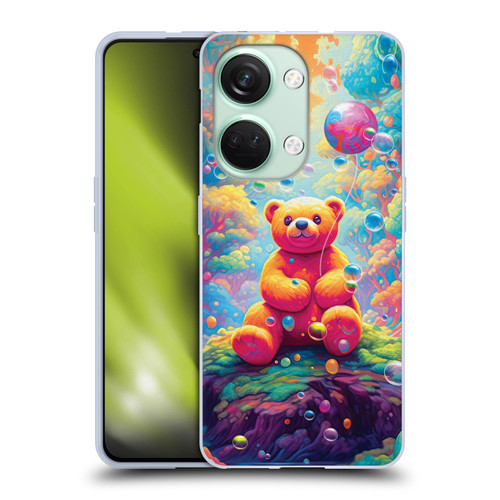 Michael David Ward Psychedelic Art Teddy Bear In Wonderland Soft Gel Case for OnePlus Nord 3 5G