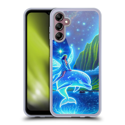 Shambhala Light Visionary Art Ethereal Graphics Dolphins In Dreams Soft Gel Case for Samsung Galaxy A14 5G