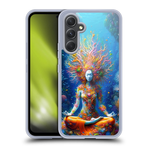 Shambhala Light Visionary Art Ethereal Graphics Colorful Coral Reef Soft Gel Case for Samsung Galaxy A54 5G