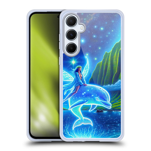 Shambhala Light Visionary Art Ethereal Graphics Dolphins In Dreams Soft Gel Case for Samsung Galaxy A55 5G