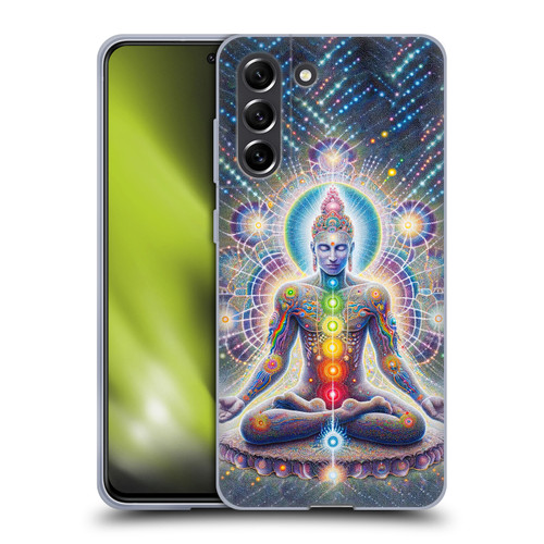 Shambhala Light Visionary Art Ethereal Graphics Chakras Soft Gel Case for Samsung Galaxy S21 FE 5G