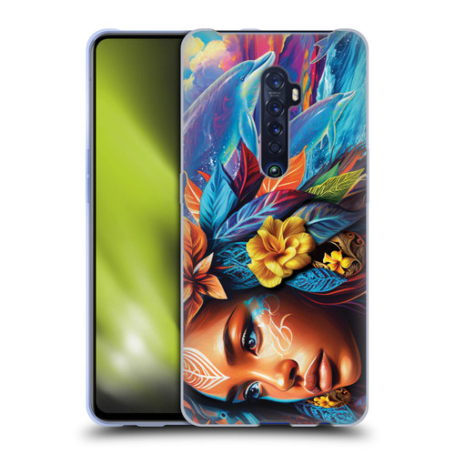 Michael David Ward Psychedelic Art Ocean Spirit Soft Gel Case for OPPO Reno 2