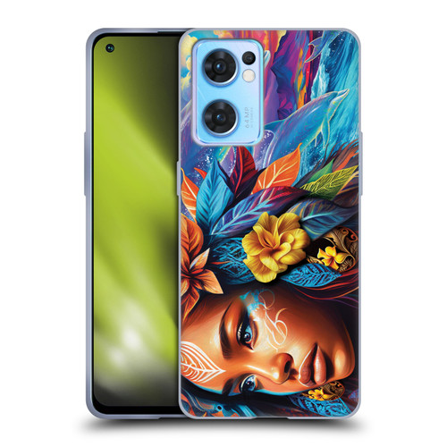 Michael David Ward Psychedelic Art Ocean Spirit Soft Gel Case for OPPO Reno7 5G / Find X5 Lite