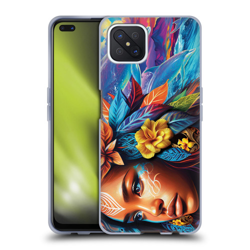 Michael David Ward Psychedelic Art Ocean Spirit Soft Gel Case for OPPO Reno4 Z 5G