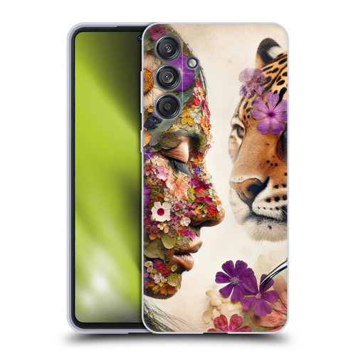 Shambhala Light Visionary Art Ethereal Graphics Flora & Fauna Soft Gel Case for Samsung Galaxy M55 5G
