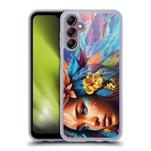 Michael David Ward Psychedelic Art Ocean Spirit Soft Gel Case for Samsung Galaxy A14 5G