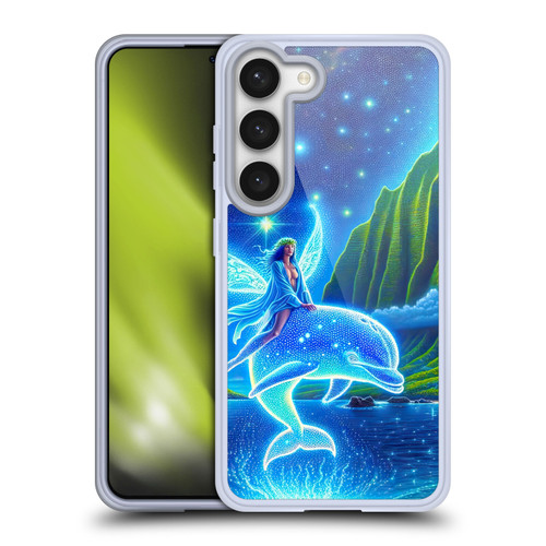 Shambhala Light Visionary Art Ethereal Graphics Dolphins In Dreams Soft Gel Case for Samsung Galaxy S23 5G