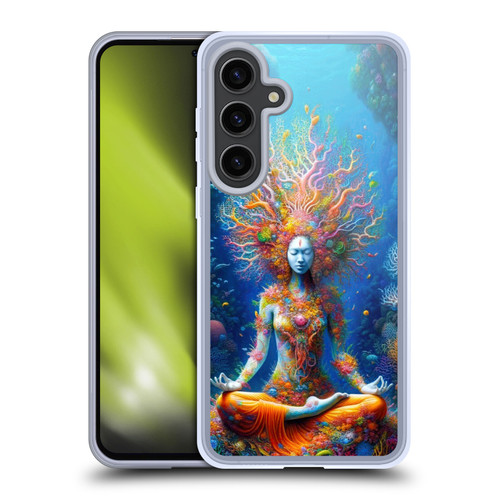 Shambhala Light Visionary Art Ethereal Graphics Colorful Coral Reef Soft Gel Case for Samsung Galaxy S24+ 5G