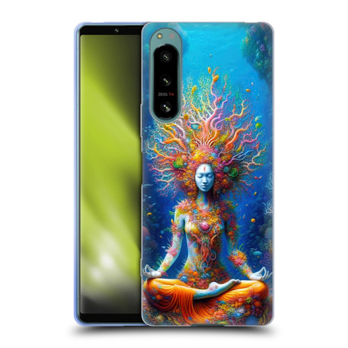 Shambhala Light Visionary Art Ethereal Graphics Colorful Coral Reef Soft Gel Case for Sony Xperia 5 IV