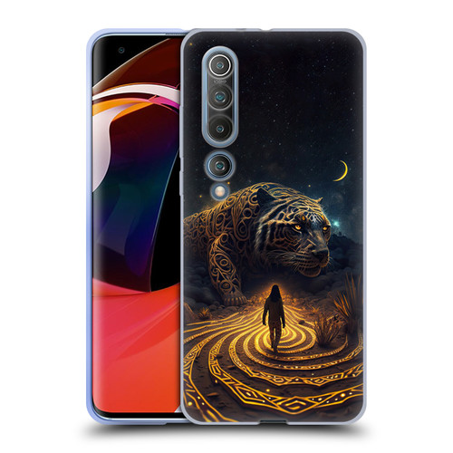 Shambhala Light Visionary Art Ethereal Graphics Big Cat Glow Soft Gel Case for Xiaomi Mi 10 5G / Mi 10 Pro 5G