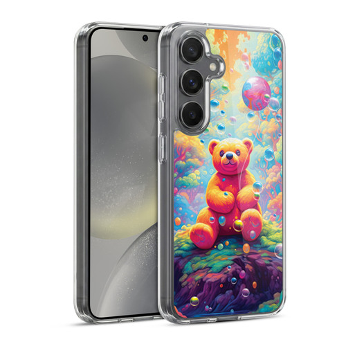 Michael David Ward Psychedelic Art Teddy Bear In Wonderland Soft Gel Case for Samsung Galaxy S24 5G & MagSafe