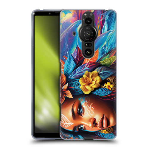 Michael David Ward Psychedelic Art Ocean Spirit Soft Gel Case for Sony Xperia Pro-I