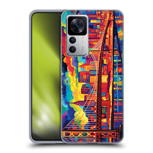 Michael David Ward Psychedelic Art Midnight In San Francisco Soft Gel Case for Xiaomi 12T 5G / 12T Pro 5G / Redmi K50 Ultra 5G
