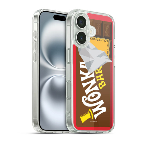 Willy Wonka and the Chocolate Factory Graphics Candy Bar Soft Gel Case for Apple iPhone 16 & MagSafe